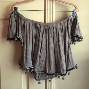 off the shoulder fun crop